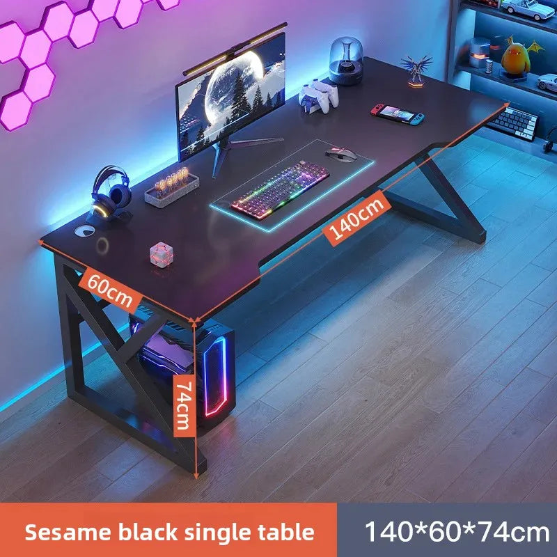 Computer Table Muebles Minimalist Dual Computer Desk Bedroom Home Office Modern Gaming Desk Foldable Study Table Chair Set