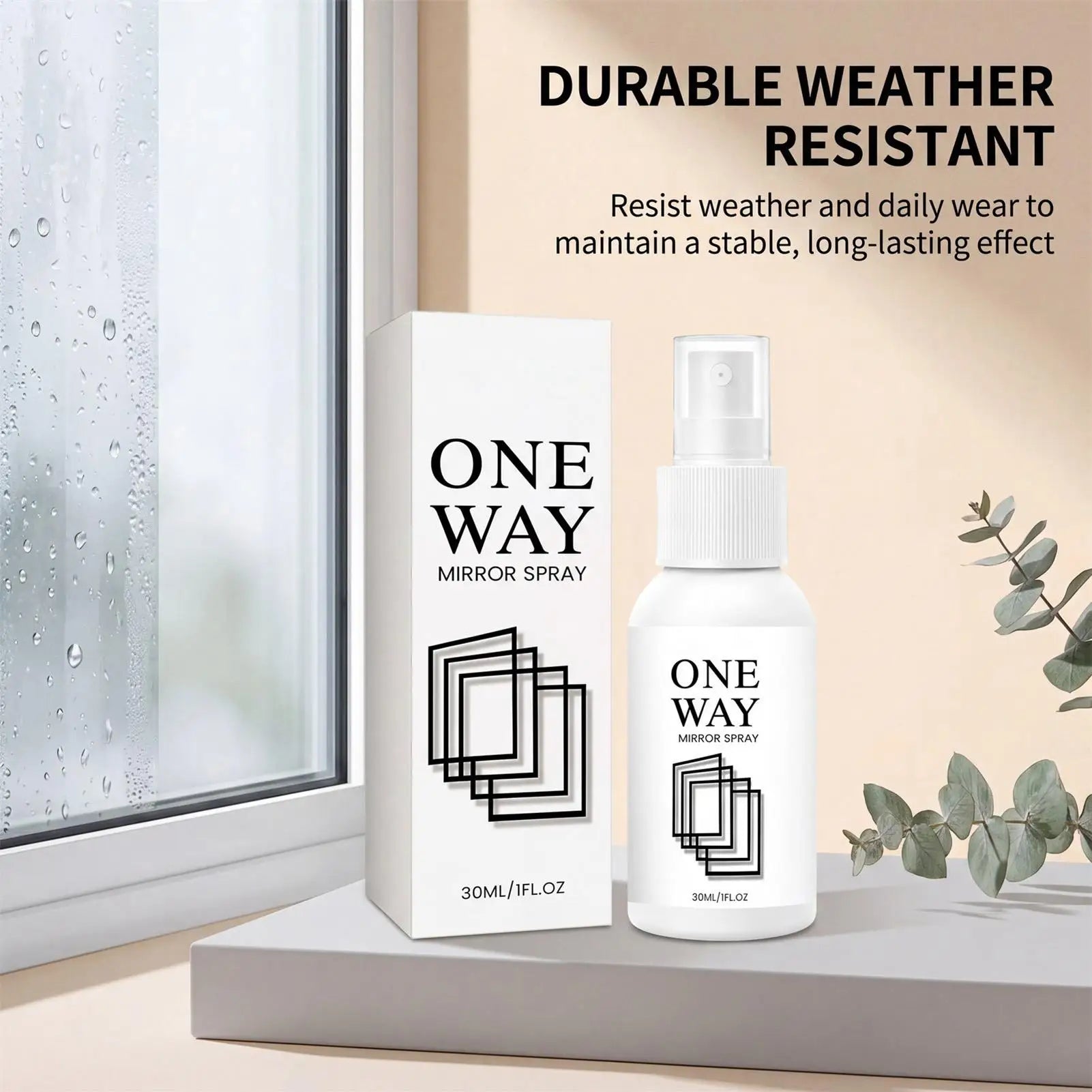 30ml Window Spray Instant Anti-Glare Coating Liquid Home Reflective Window Tint Spray For Home Kitchen Bedroom Bathroom Office