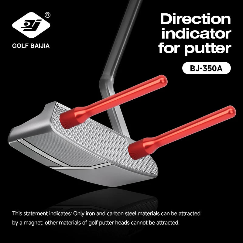 Golf Magnetic Direction Indicator Golf Accessories Round Head Design Streamlined Design Golf Putting Aid Aiming Direction Practi
