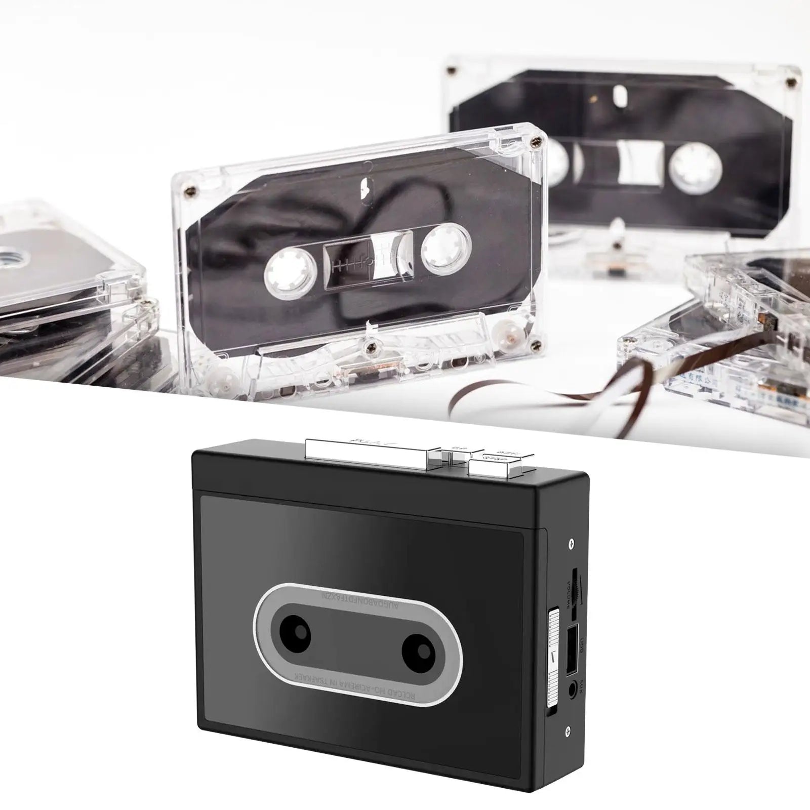 Cassette Player Full Stereo Sound U Disk FAT32 DC 5V 128KPS Durable Tape Recorder Cassette for Music Language Learning Home