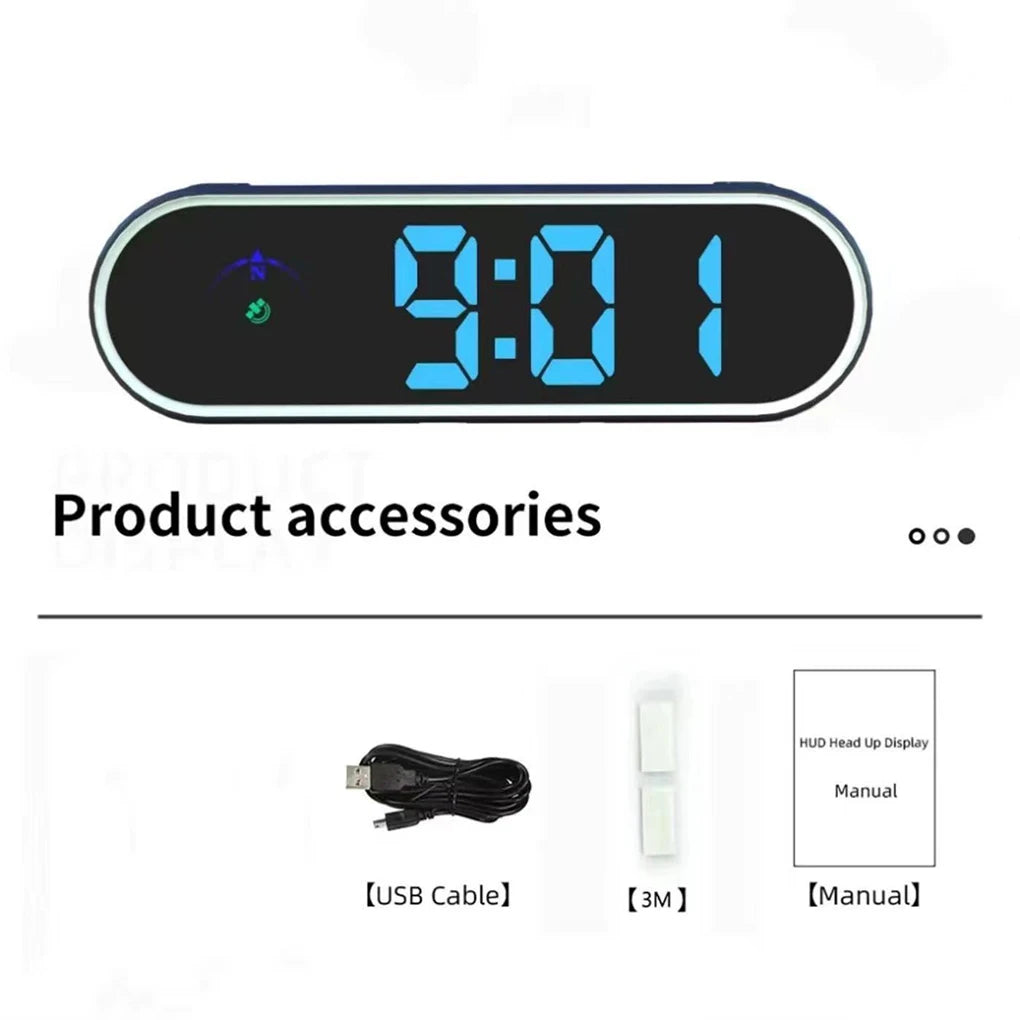 Car Digital Speedometer Head Up Display Speed Real Time Display GPS Kmh HUD for All Cars Car Electronics Accessories