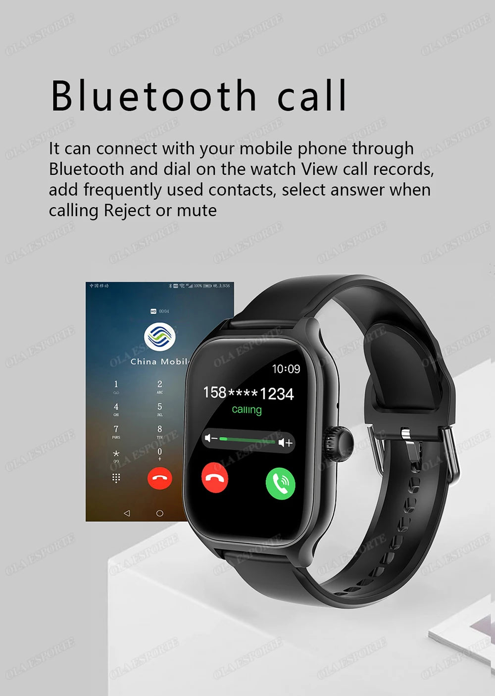 Stay connected and stylish with this versatile smartwatch compatible with both Android and iOS devices!