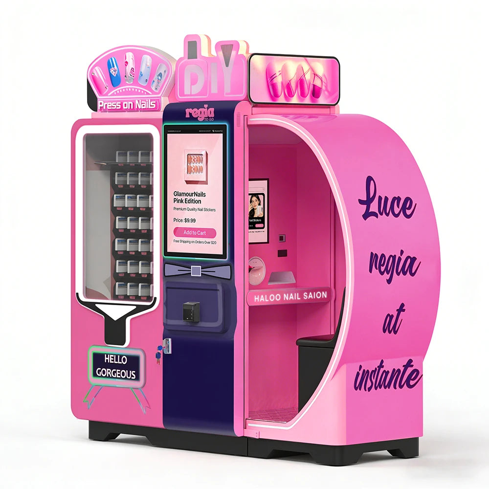 Vending Machine Manufacturer Somatosensory Camera 3D Nail Printing Vending Machine Automated Nail Art Printer Machine Custom