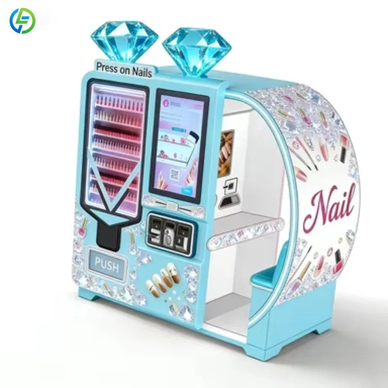 Customized Beauty Kiosk Nails DIY Nail Art 3D Printer Automatic Automatic Nail Art Printing Vending Machine for Mall