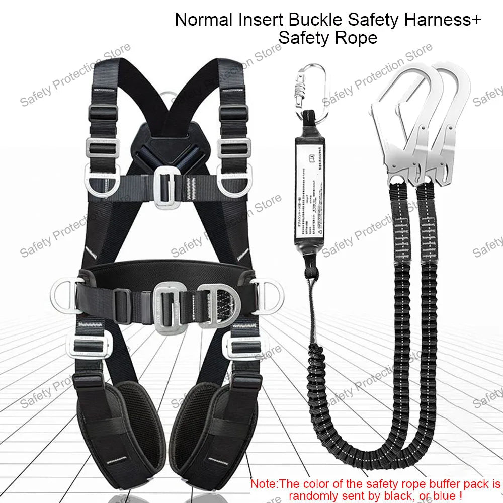 High Altitude Work Safety Harness 5-point Full Body Safety Belt Rope Outdoor Climbing Training Electrician Protective Equipment