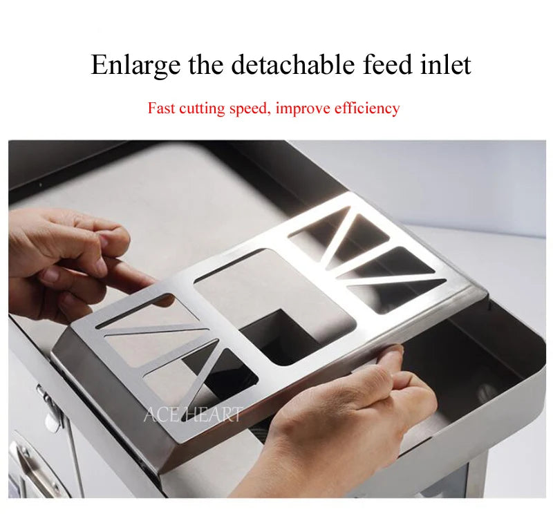 Desktop Meat Slicer For Fresh Meat Slicing Shredding Dicing Detachable Blade Electric Meat Cutting Machine