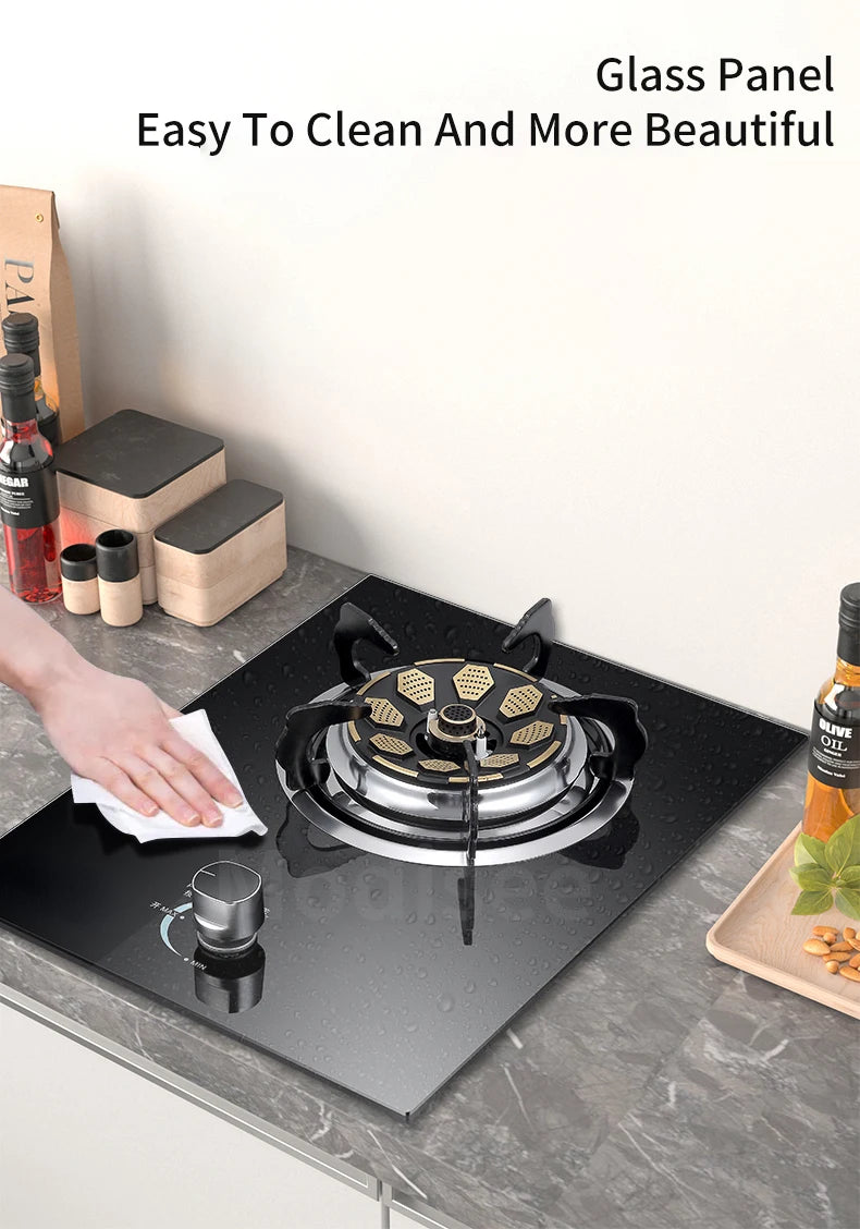 Gas Stove Single Stove Household Liquefied Gas Embedded  Gas Stove Natural Gas Fierce Fire Single Stove Stoves Table Kitchen Hob