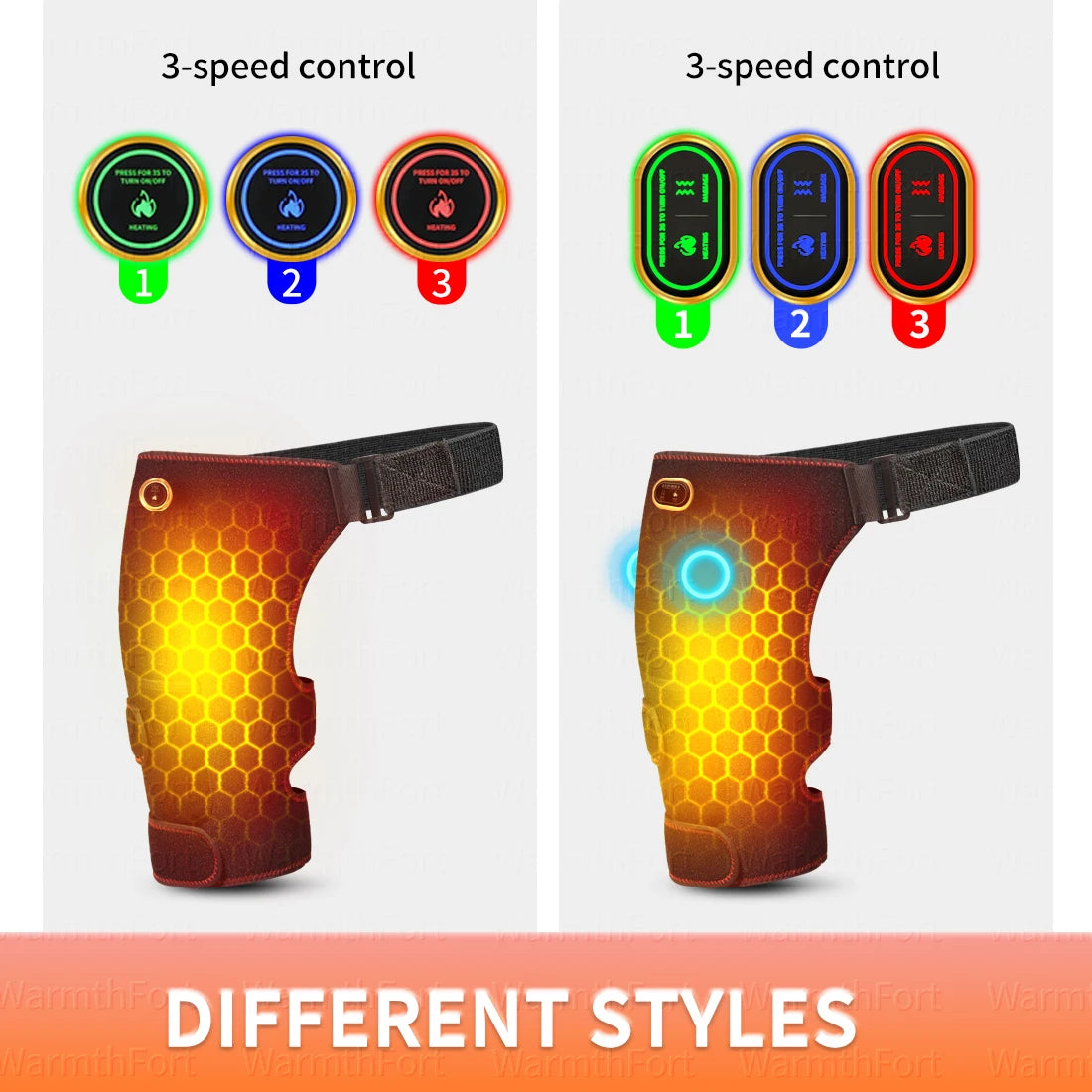 Heated Hip Support Brace Hip Heating Pad for Hip Sciatica Pain Relief with Massager Thigh Buttock Electric Heat Pad Family Gift