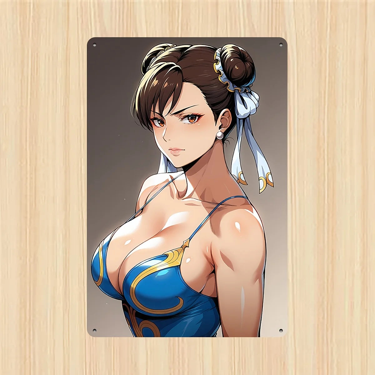 Anime Girl Metal Wall Art Sign -    Decor for Man Cave, Bedroom, Bathroom, or Office - Perfect Birthday or Holiday Gift, Anime R
