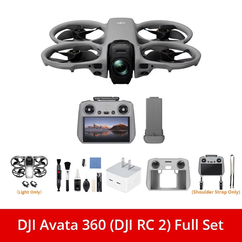 DJI Avata 360 360° Panoramic FPV Drone With Camera & Optional Accessories Drones 4K Professional 8K HDR Video 1-Inch Sensor All-Round Obstacle Avoidance