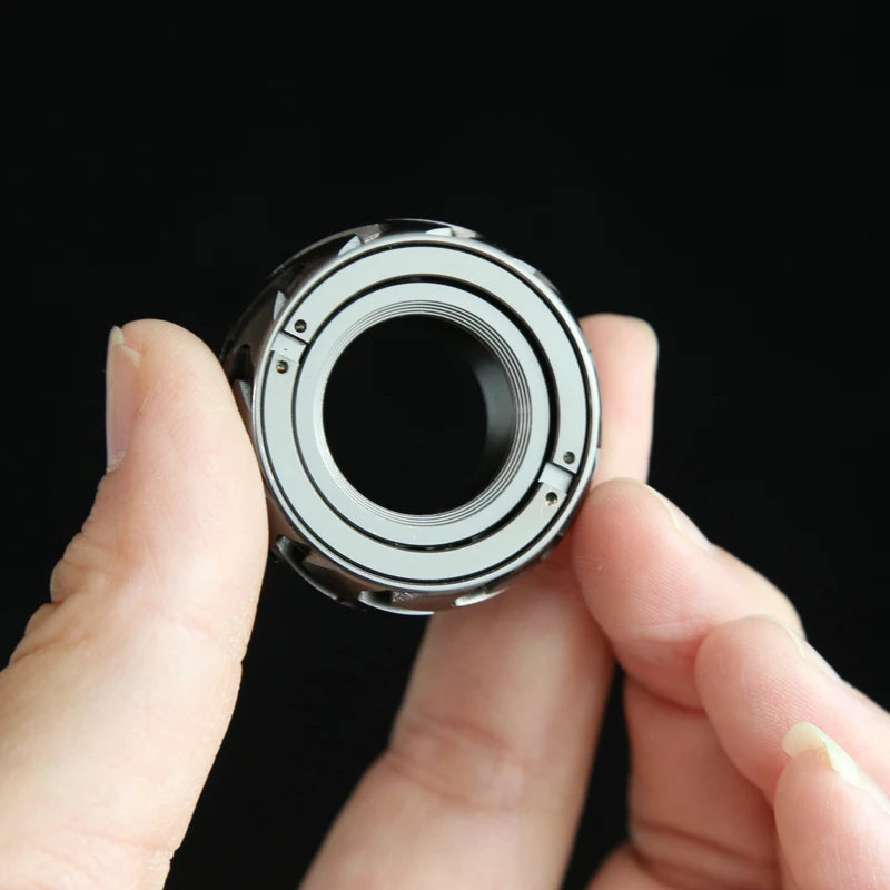 Ratchet Wheel Fidget Ring Fidget Slider Adult EDC Metal Fidget Toys ADHD Hand Spinner Stress Relief Toys Office Toy Adult Gift