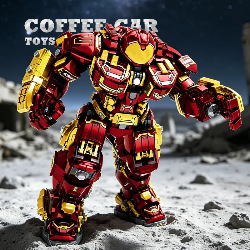Mecha Iron Robot Bricks MOC Set Mechanical Hero Warrior Building Blocks Assembly Toys  Creative Action Figure Model Friend Gifts