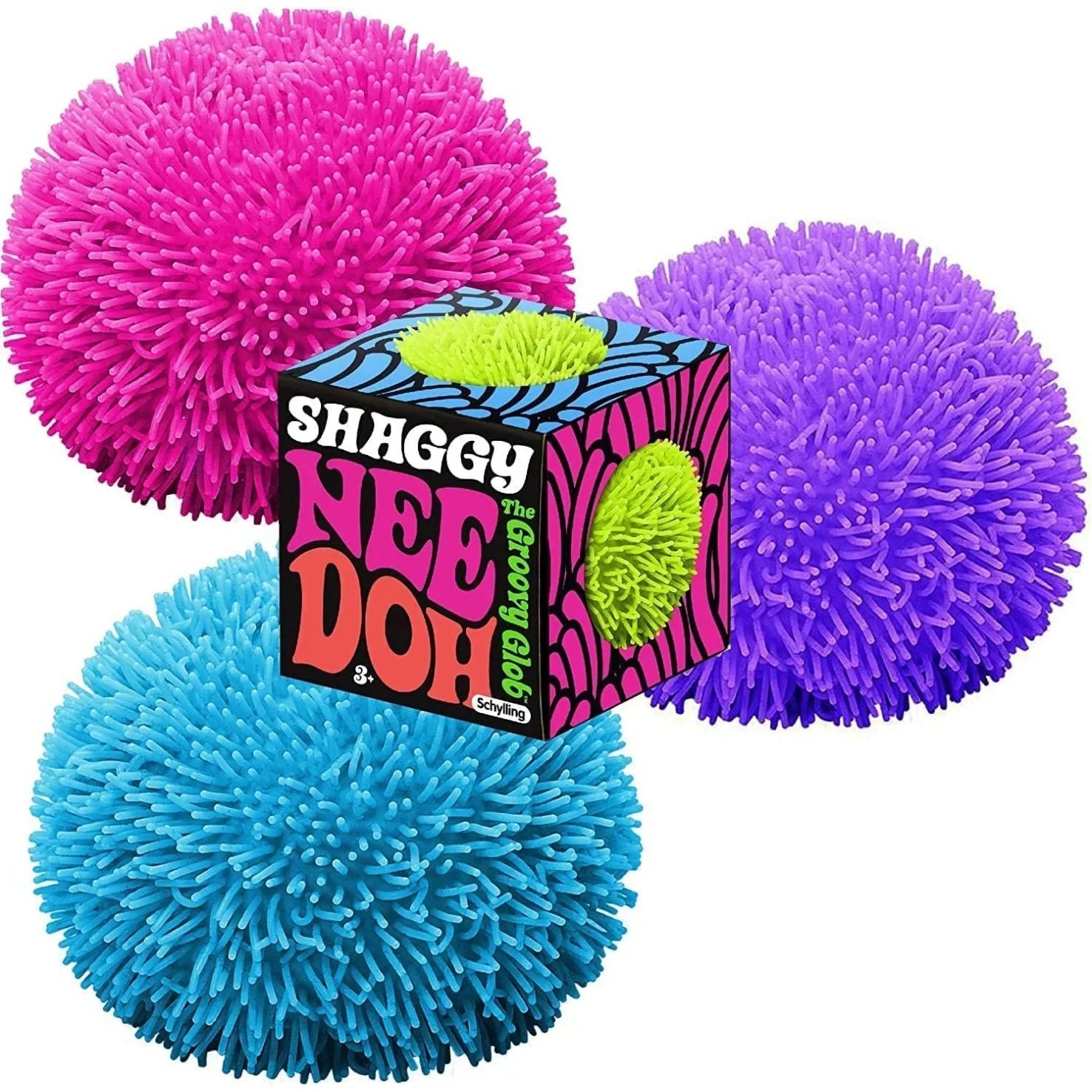 NeeDoh Fuzz Ball Blind Box Series Desktop Ornament Stress Relief Toys Suitable For People Under Pressure Fun Soft Stress Ball