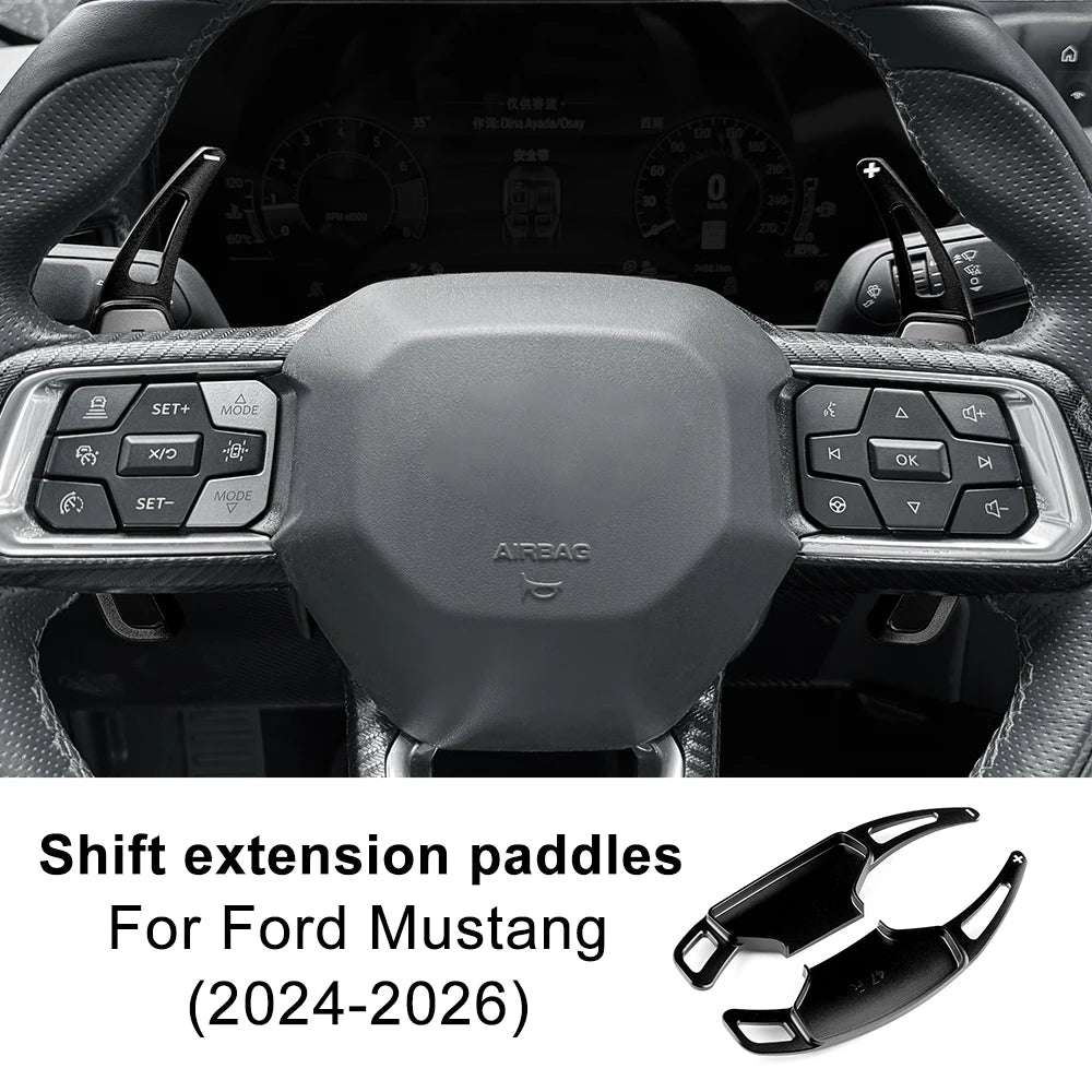 For Ford Mustang GT Dark Horse EcoBoost 2024 2025 2026 Car Steering Wheel Shift Paddle Gear Paddles DSG Extension Aluminum Alloy