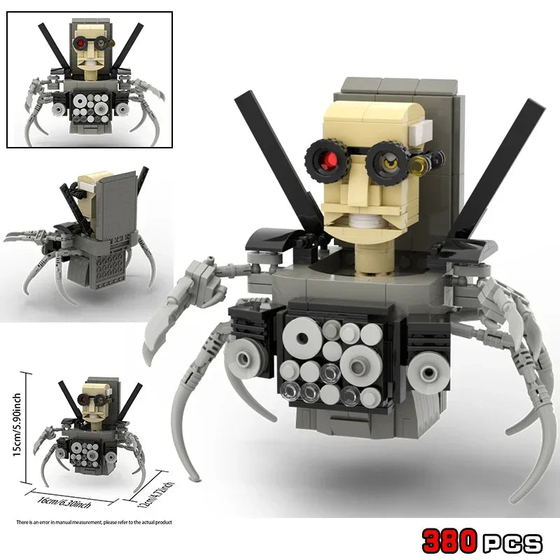Moc Skibidi Toilet Action Figures Model Building Blocks Camerman Titan Speakerman Surveillance Man TVMan Boys Toys For Kids Gift