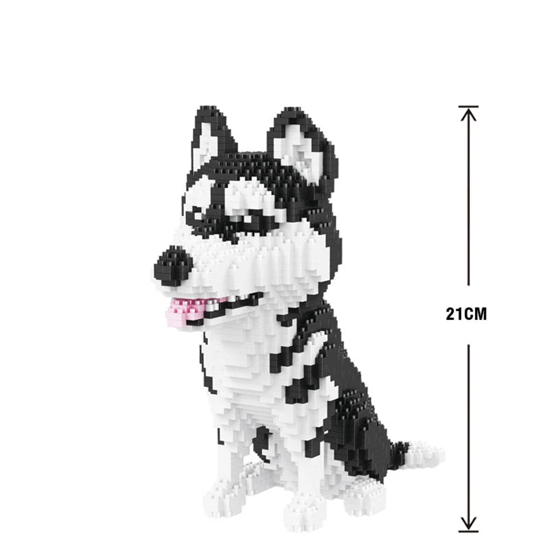Cartoon Animal Building Blocks Creative Pet Dog And Cat Assembly Toy DIY Educational Puzzle Parent-Child Interactive Toy Cartoo