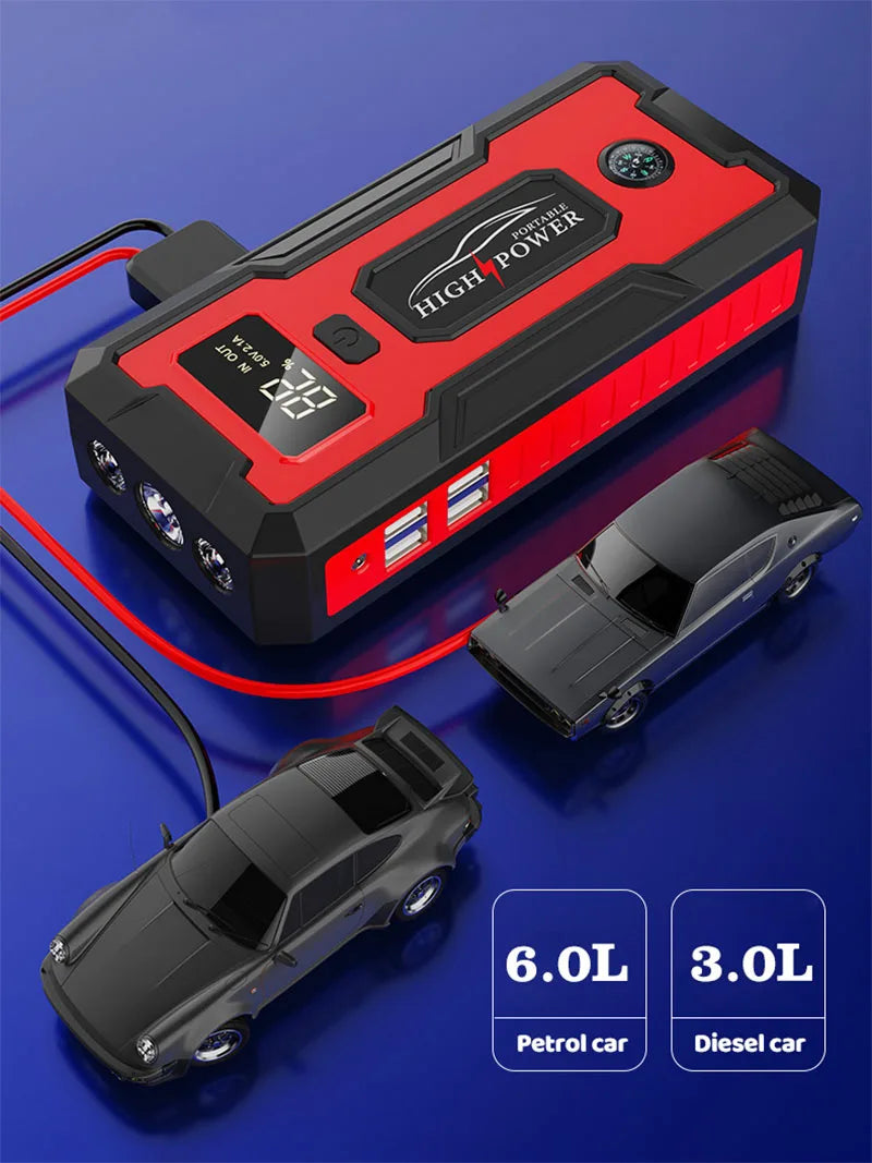 12V Power Bank 98000mAh Jumpstarter Auto Buster Emergency Booster Car Charger Jump Start Car Starting Device Battery