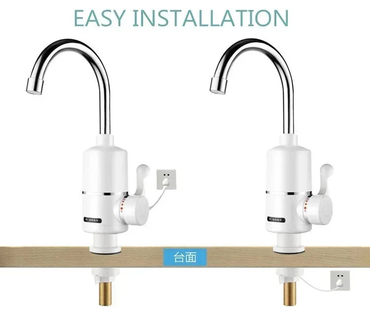 220V 3000W Electric Water Heater Kitchen Instant Hot Water Tap Heater Water Faucet Instantaneous Heater Heating Tap