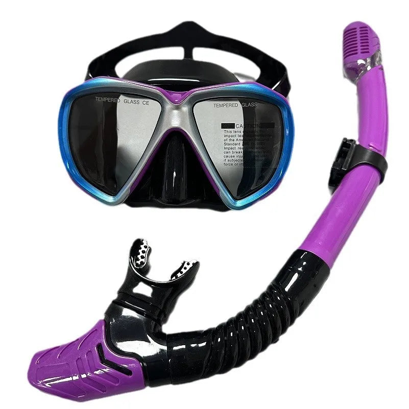 QYQ Professional Scuba Diving Masks Snorkeling Set Adult Silicone Skirt  Goggles Glasses Diving Mask