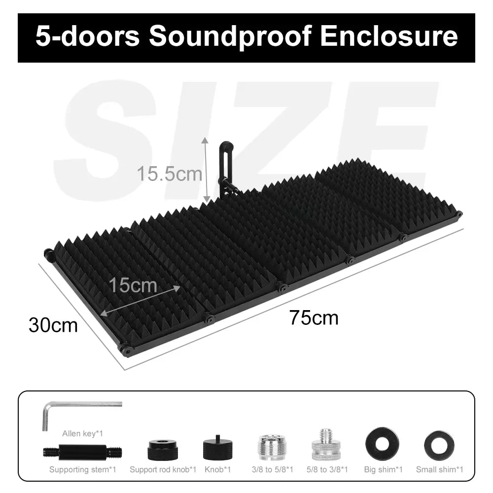 Microphone Isolation Shield 3/5 Panels