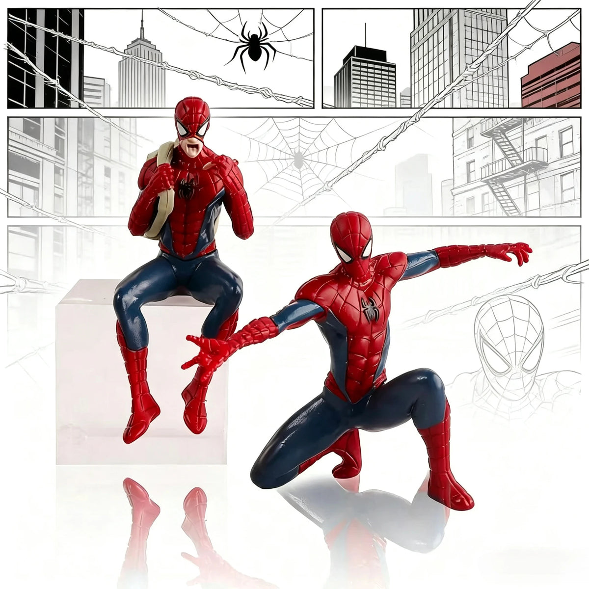 Popular Superhero Spider-Man 7-9 cm Mini Hand-made Desktop Model Decoration Game Peripherals Avengers Collection Toy Gift