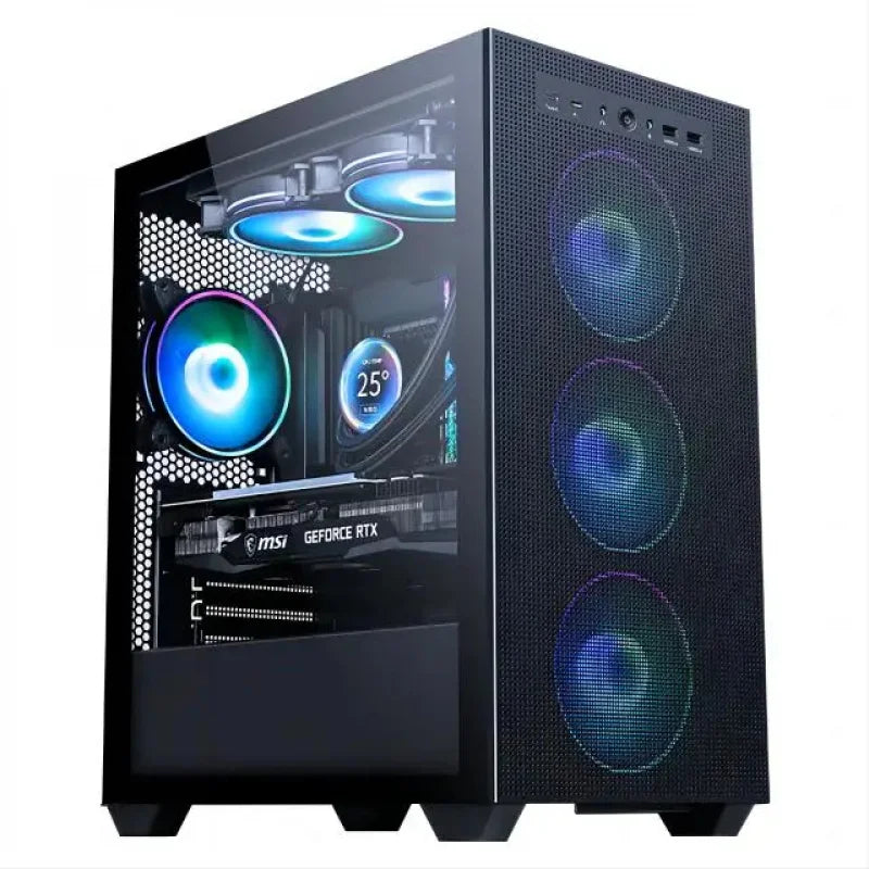 Aotesier Core I7 CPU Affordable Computer Full Set 8G/16G RAM 256GB SSD Home Office Gaming PC Desktop Computer Gamers PC Game