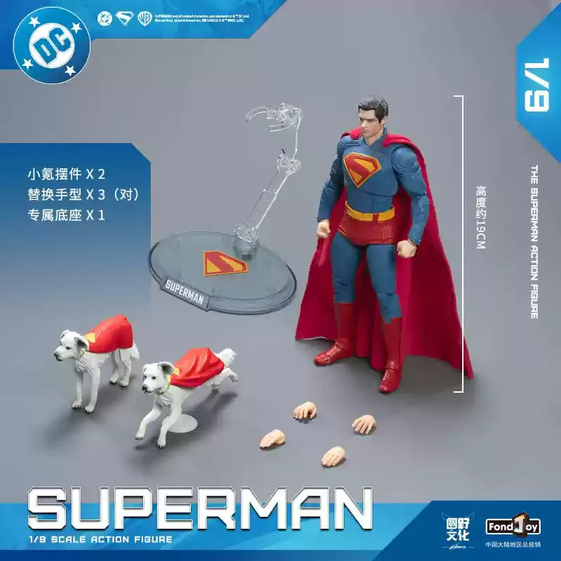 Fondjoy DC Superman Action Figure One Ninth Scale Articulated Collectible Official Licensed Batman V Superman Dawn Of Justice