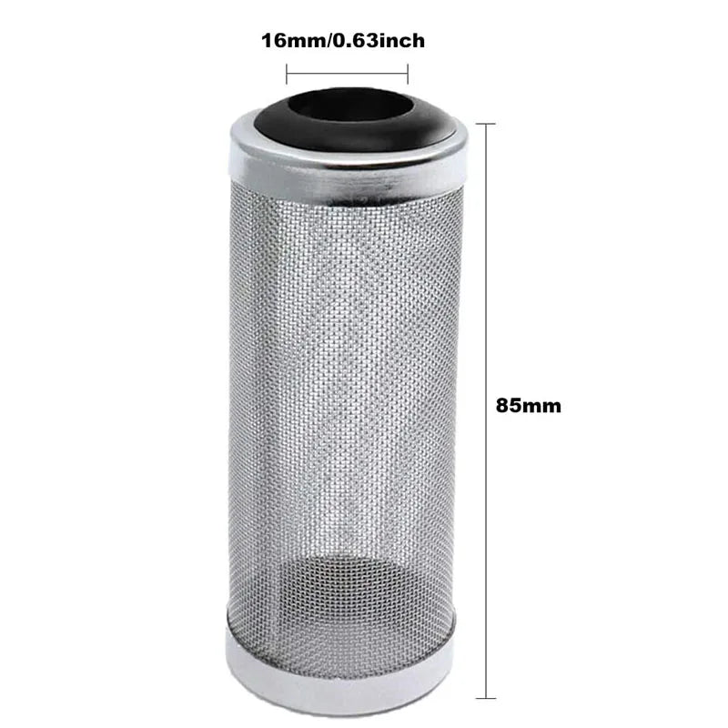 Fish Tank Filter Stainless Steel Inlet Case Mesh Shrimp Nets Special Cylinder Filters Inflow Inlet Protect Aquarium Accessories