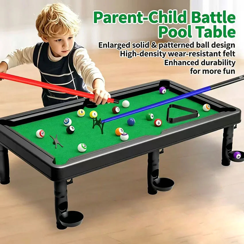 Billiards Toy Table, Home Use Indoor Mini Desktop Billiards Table, Ideal for Children and Families to Engage in Interactive Play