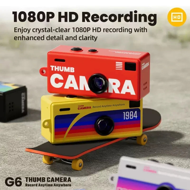 Retro Mini Keychain Thumb Camera 1080P