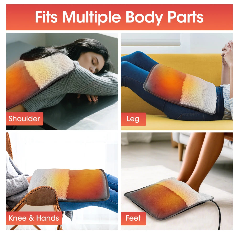 Electric Heating Pad Multifunctional Physiotherapy Heating Blanket Cushion 10 Levels Temperature Timing Body Back Warmer Winter