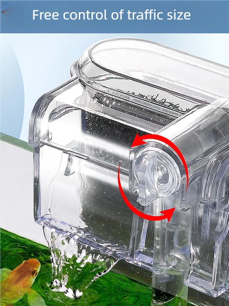 New Suspended Filter For Fish Tanks, Mini Filter, USB, 2.5W, 250H/L Suitable For Fish Tanks Below 30cm, Aquariums