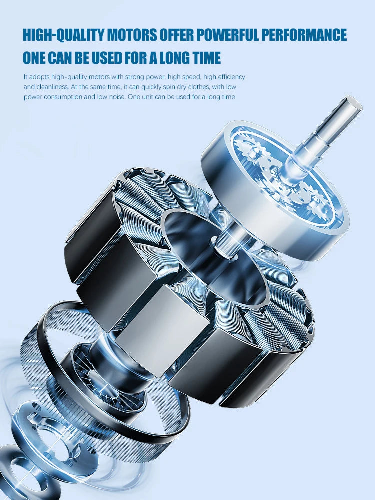 2025 wireless mini digital washing machine, rechargeable portable intelligent small underwear and sock specific washing cup 1.5L