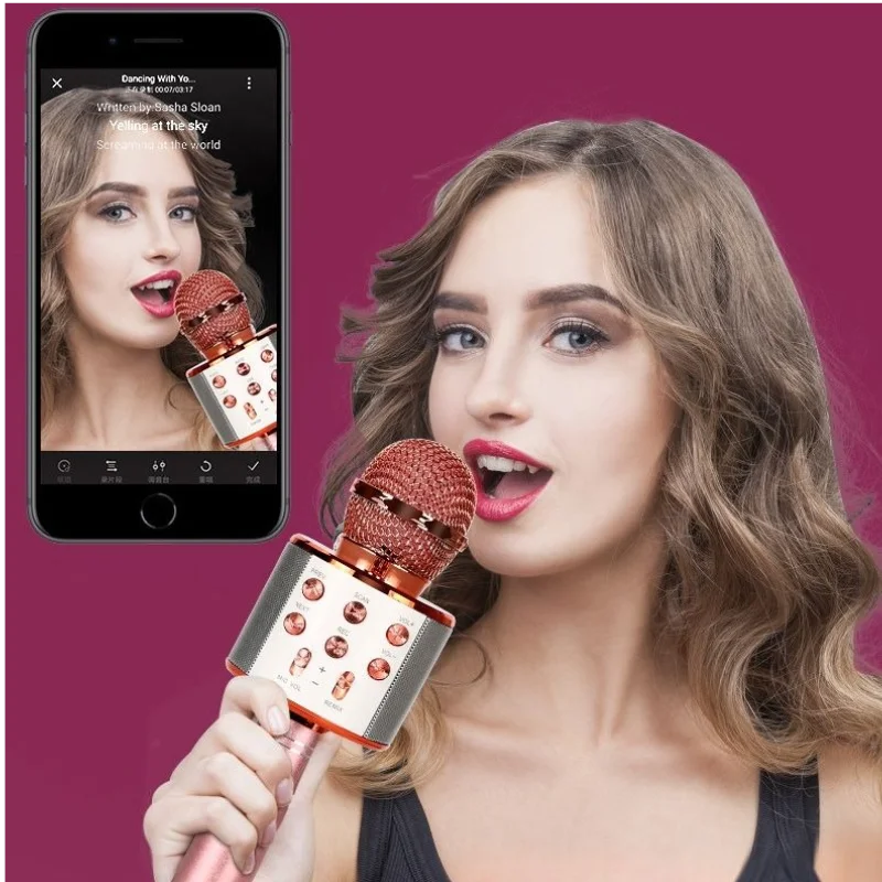 Wireless Bluetooth Karaoke Microphone/ Speaker