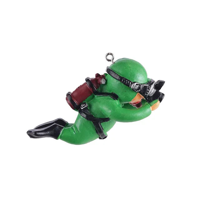 Fish tank Decoration Creative Floating Ornaments Small Figurines Complete Set Diver Blue Guy Underwater Scenery Bottom Figurines