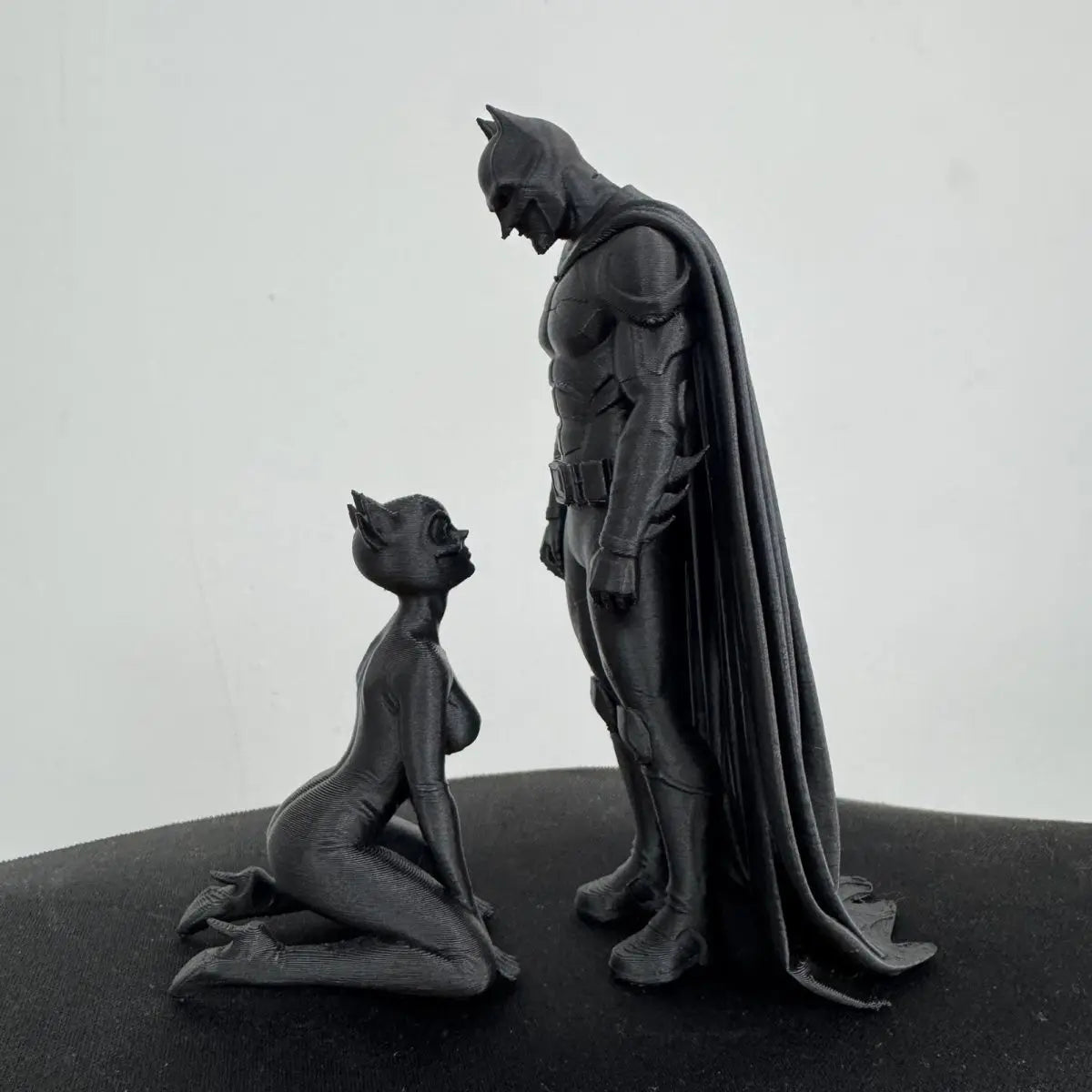 3D Printed Muscular Gotham Figurine Modern Desk Edge Ornament bodybuilding Style Tabletop Statue Collectible Gift for Boyfriend