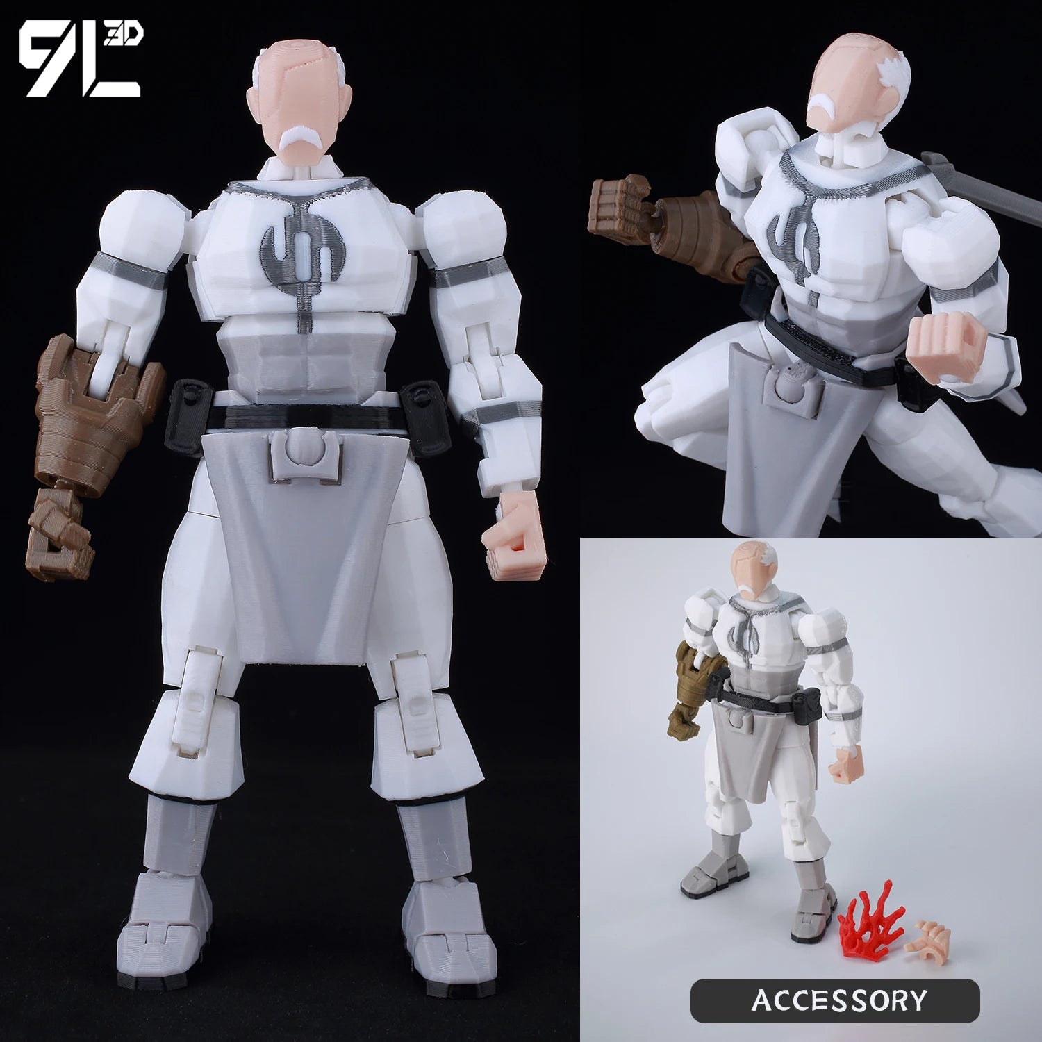 9L3D Printed Deadpool Wolverine Batman Spider-Man Venom Action Figures Dummy13 Lucky13 T13  Anime Model Toys Collectors Gifts