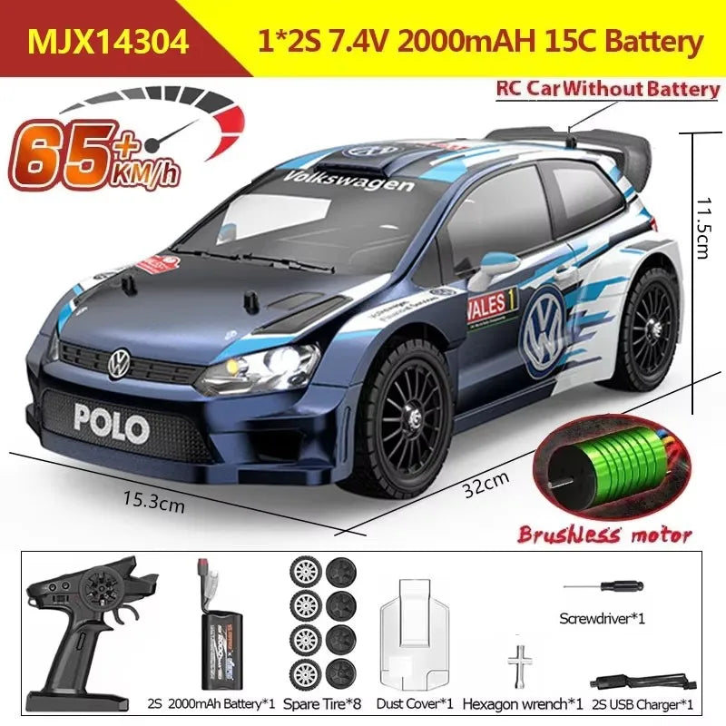 Hyper Go MJX 14303 14302 14304 1/14 4WD RC Car 65km/h Brushless 2.4G Remote Control Car Off-road High Speed RC Cars Truck Toy