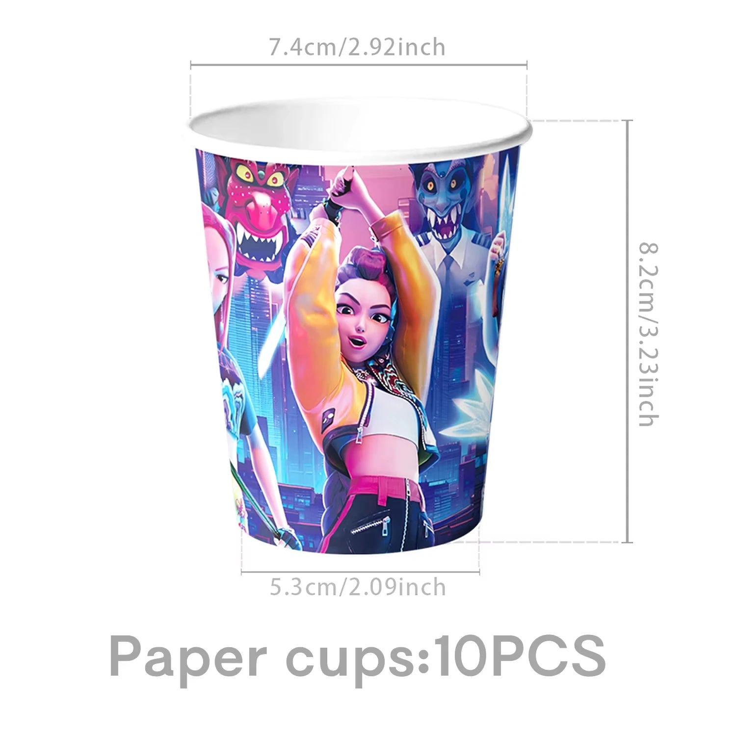 Hot K-Pop Birthday Party Decoration Set Kids Tableware Balloons Cups Plates Napkins Cake Topper Banner Gift Bag - Party Supplies