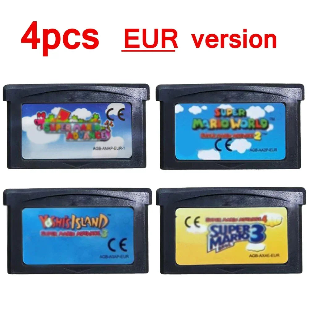 Mario GBA Games cards EUR USA Version