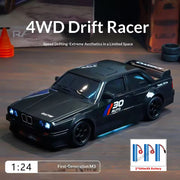 1:24 RC Drift Car 4WD Remote Control Car with Classic LED Lights High Speed Rechargeable Racing Sport Toy for Boys and Adults