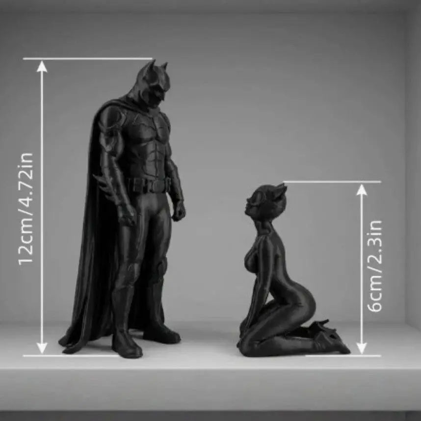 3D Printed Muscular Gotham Figurine Modern Desk Edge Ornament bodybuilding Style Tabletop Statue Collectible Gift for Boyfriend