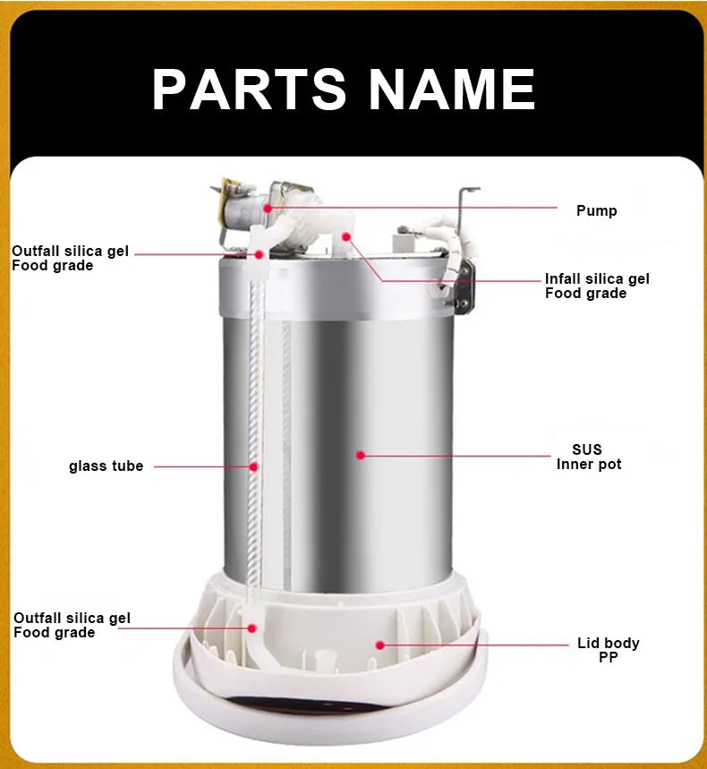 Electric Hot Water Boiler&Warmer,Manual DispenseAuto Water Pot Safety Stainless Steel Hot Water Dispenser Water Boiler 5.8Liter