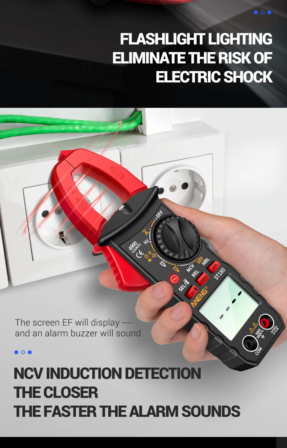 Current Clamp Meter Digital Voltage Tester
