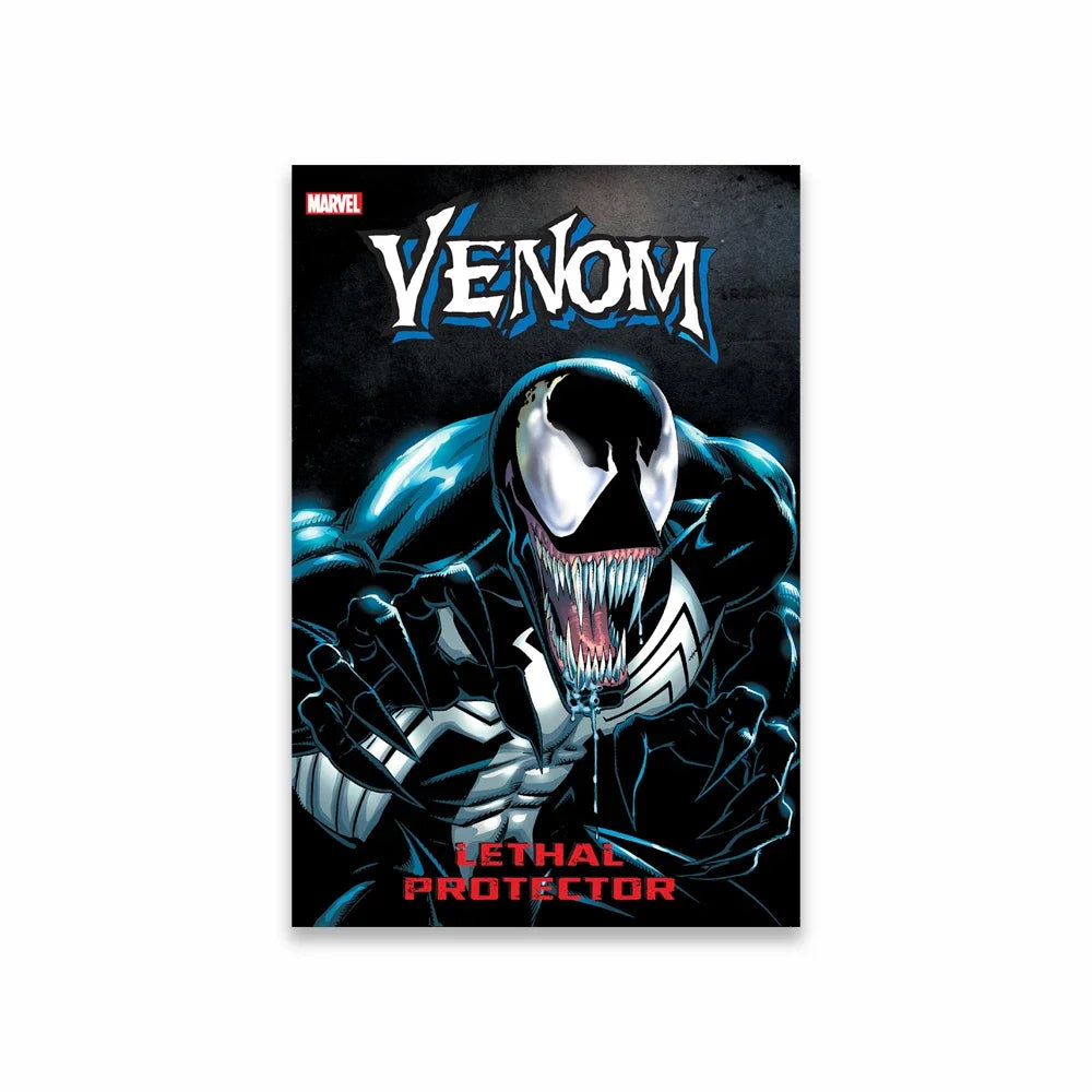 Retro Watercolor Poster  Venom Lethal Protector Graffiti Art Prints Spider Man Canvas Painting Wall Art Home Bedroom Decor