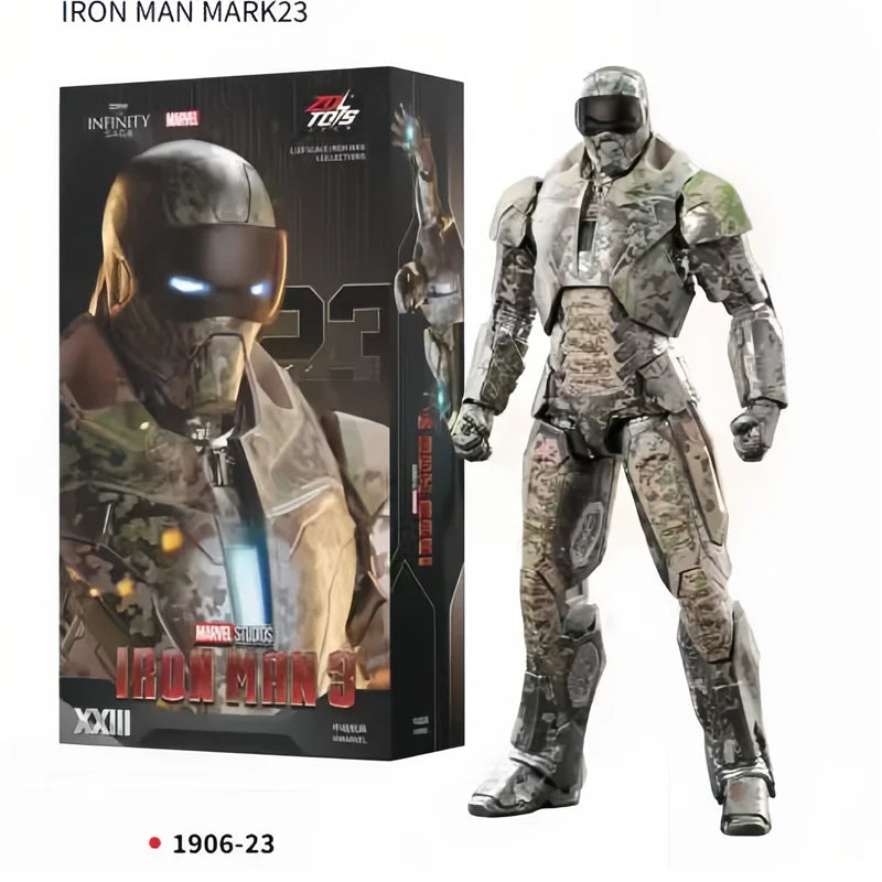 ZD Toys Iron Man MK1 MK2 MK3 MK4 MK5 MK6 MK7 MK42 MK43 MK45 MK46 War Machine Movie Action Figure 7 Inches Adult Collectible Toys