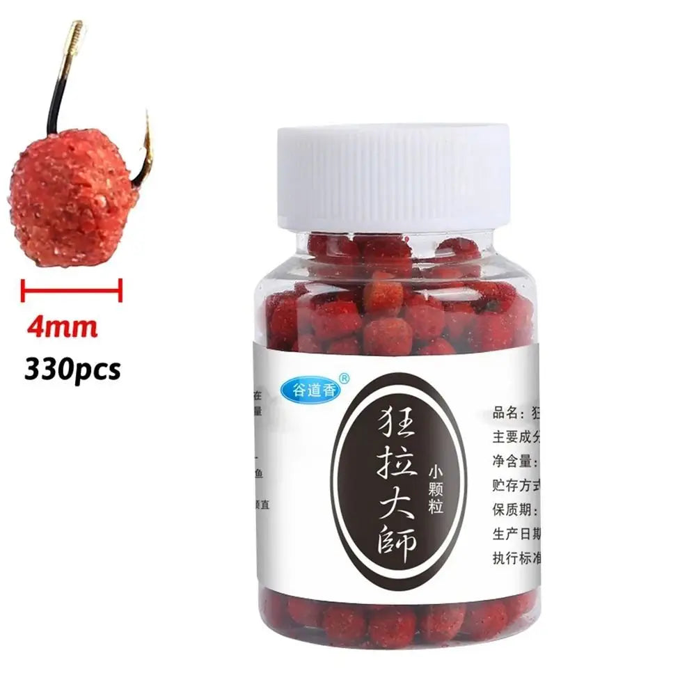 330PCS 4mm 120PCS 6mm Concentrated Fishing Lure Crankbaits Hooks Pop Ups Bait Fish Food Worm Smell Artificial Fishing Attractant