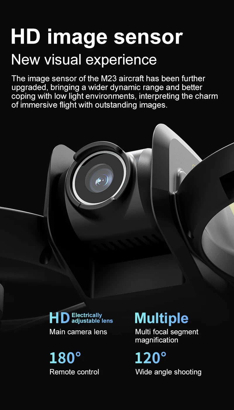 The new drone features a 4.5-inch display screen, one-click rolling, and dual-camera optical flow intelligent positioning