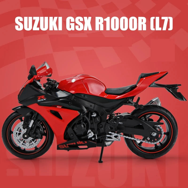 1/12 SUZUKI GSX-R1000RR L7 Toy Motorcycle RMZ City Diecast Metal Model 1:12 Racing Sport Miniature Collection Gift For Boy Kid