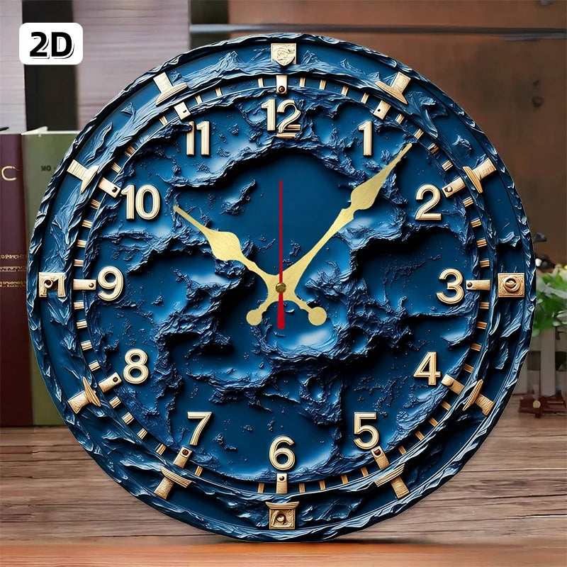Modern Minimalist Dial Wooden Round Silent Hanging Wall Clock,Suitable For Living Room,Office,Study Room,Bedroom,Home Decoration
